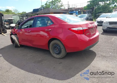 2016 Toyota Corolla Le из США, поврежденный, VIN 5YFBURHE7GP556744